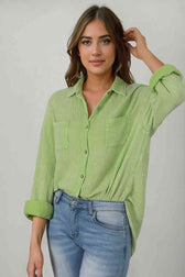 Blouse Textured With Buttons