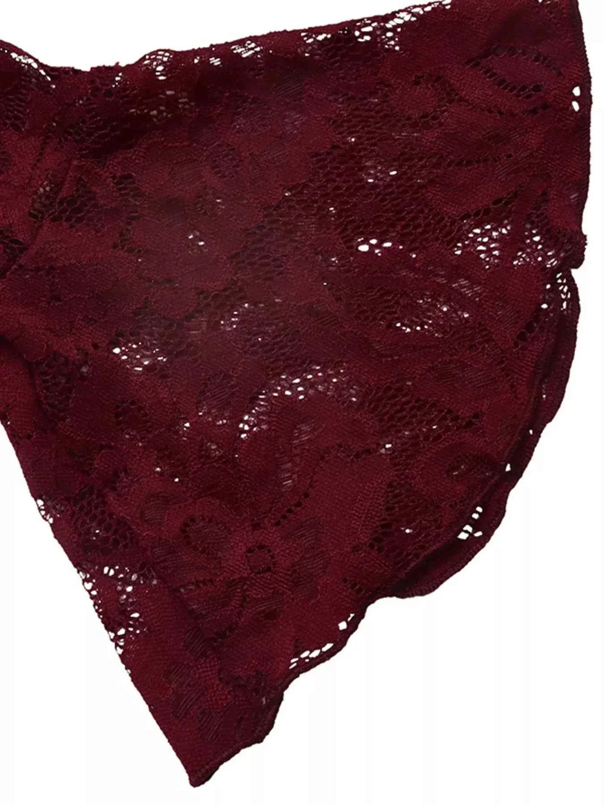 Velvet Lace Flare Sleeve Tie Front A-Line Mini Dress 10