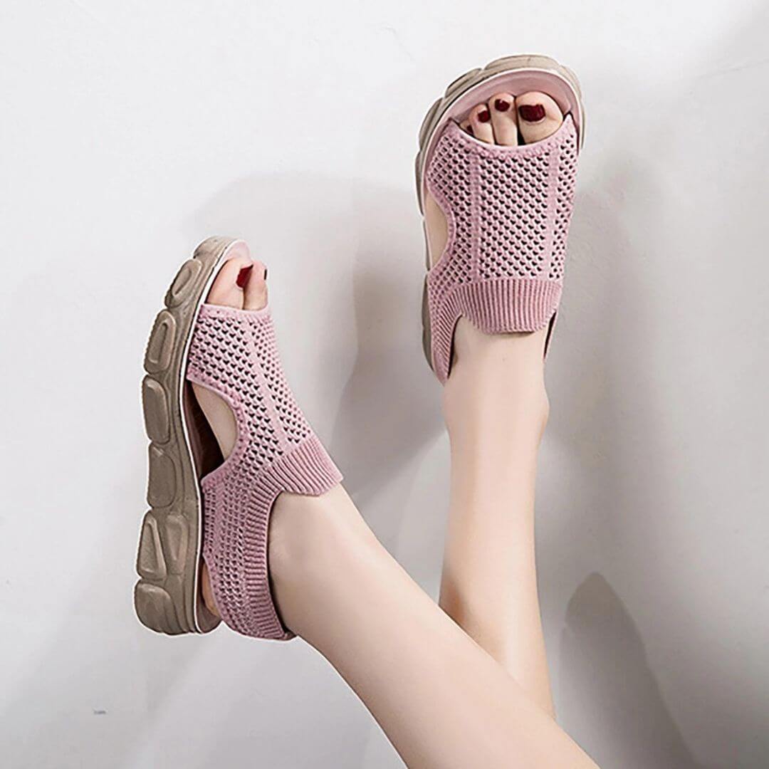 Hollow-out Platform Orthopedic Sandals