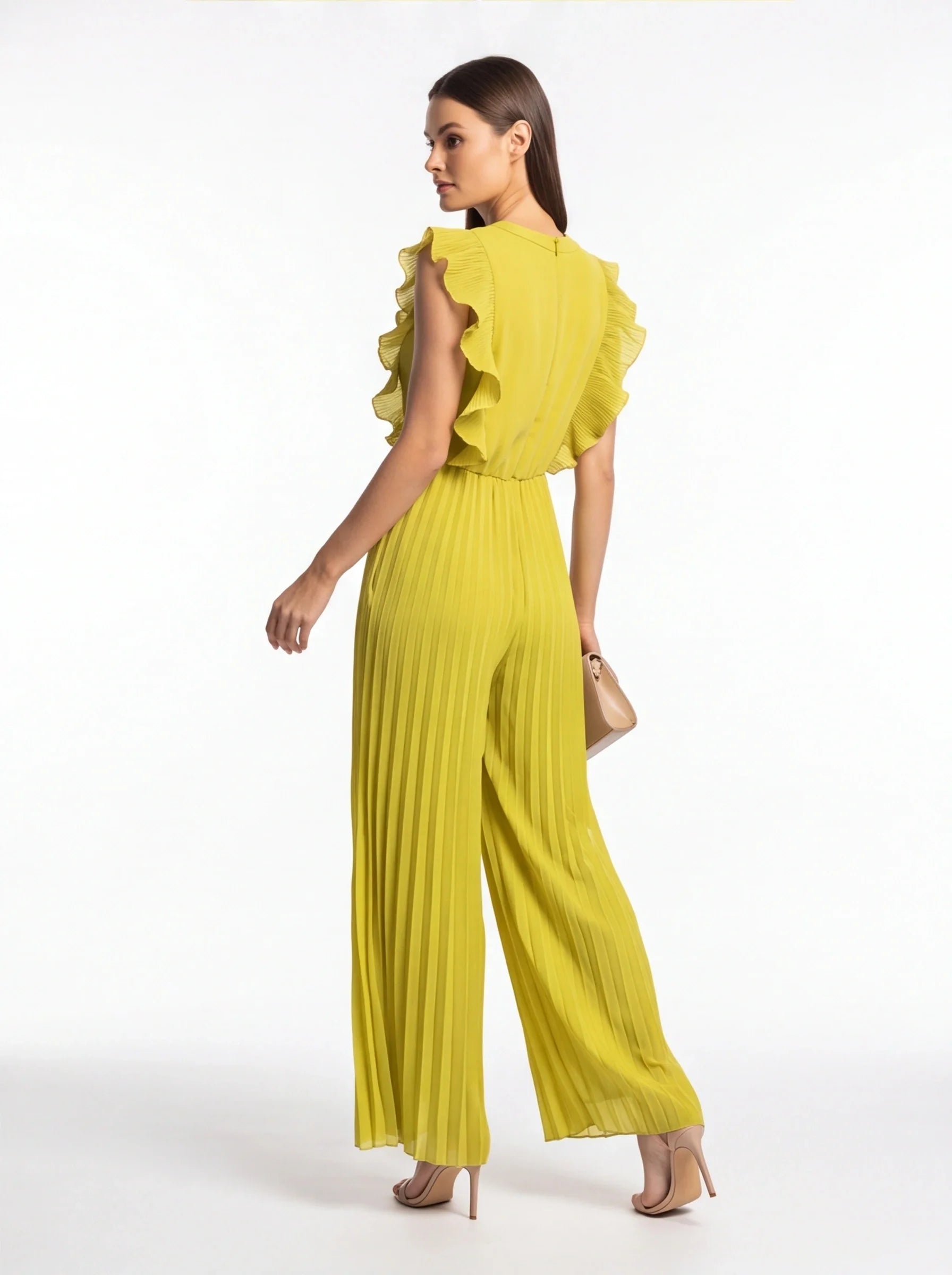 Lightweight Wide-Leg Jumpsuit with Pockets