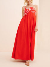 Exquisite Unique Fish-Shaped Charming Top Suspender Midi Dress Red / S Dresses