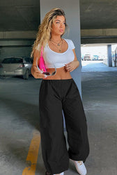 Hip Hop Drawstring Cargo Loose Versatile Pants