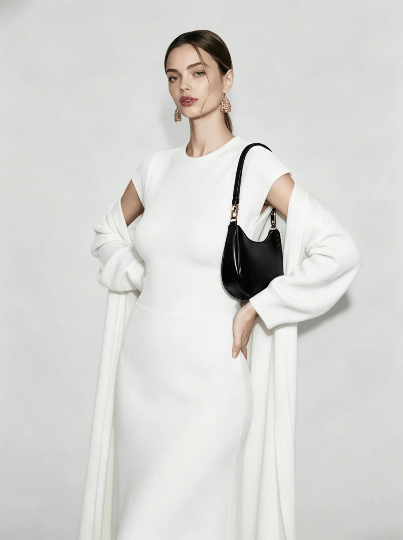 Cardigan Sleeveless Dress Knit Set