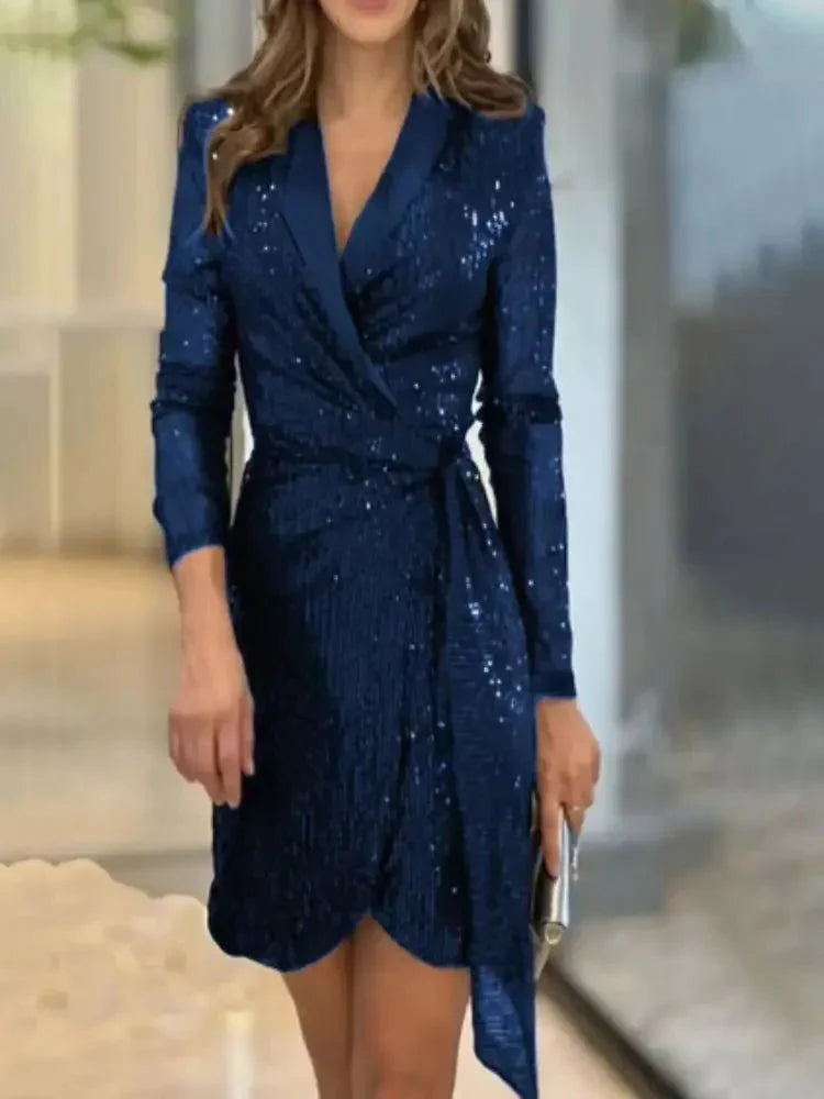 Elsa Elegant Mini Dress with Sequins for Women Everyday Fashion Pick