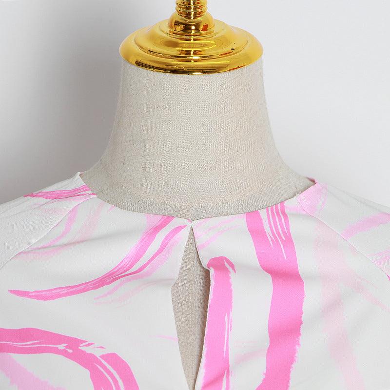 Callie Ring Linked Crop Top & Pleated Hem Mini Skirt Set