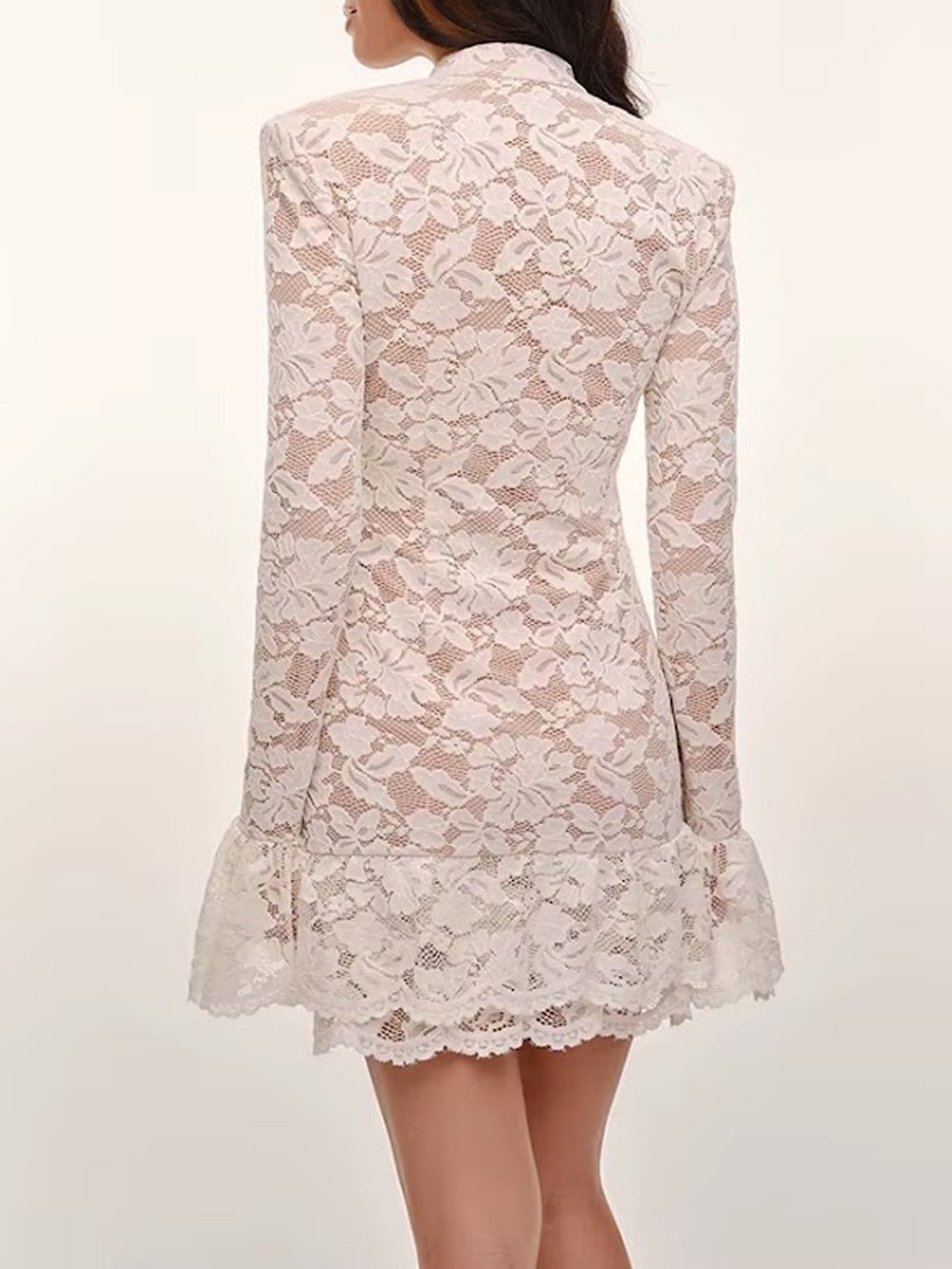 Camille Lace Keyhole Mini Dress