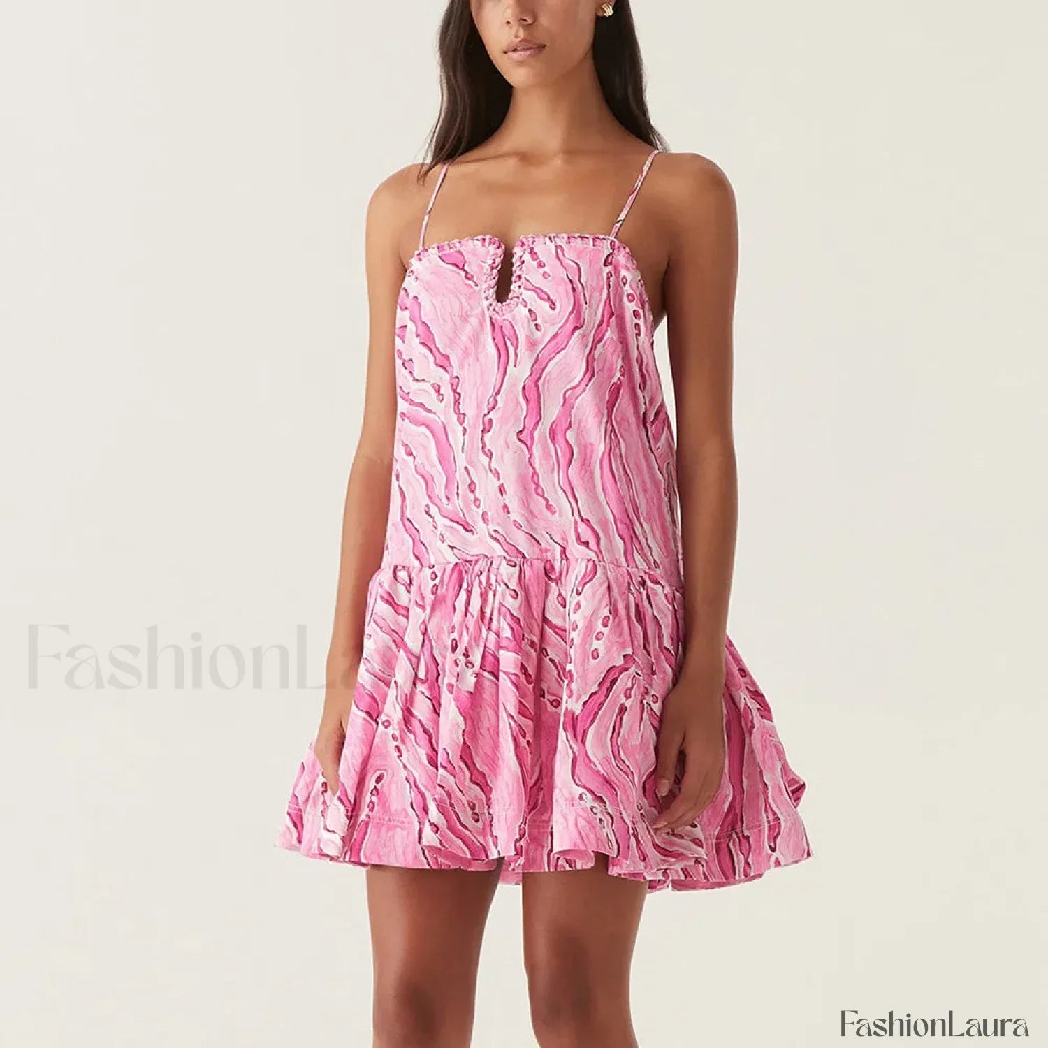 Camisole Patchwork Floral Dress