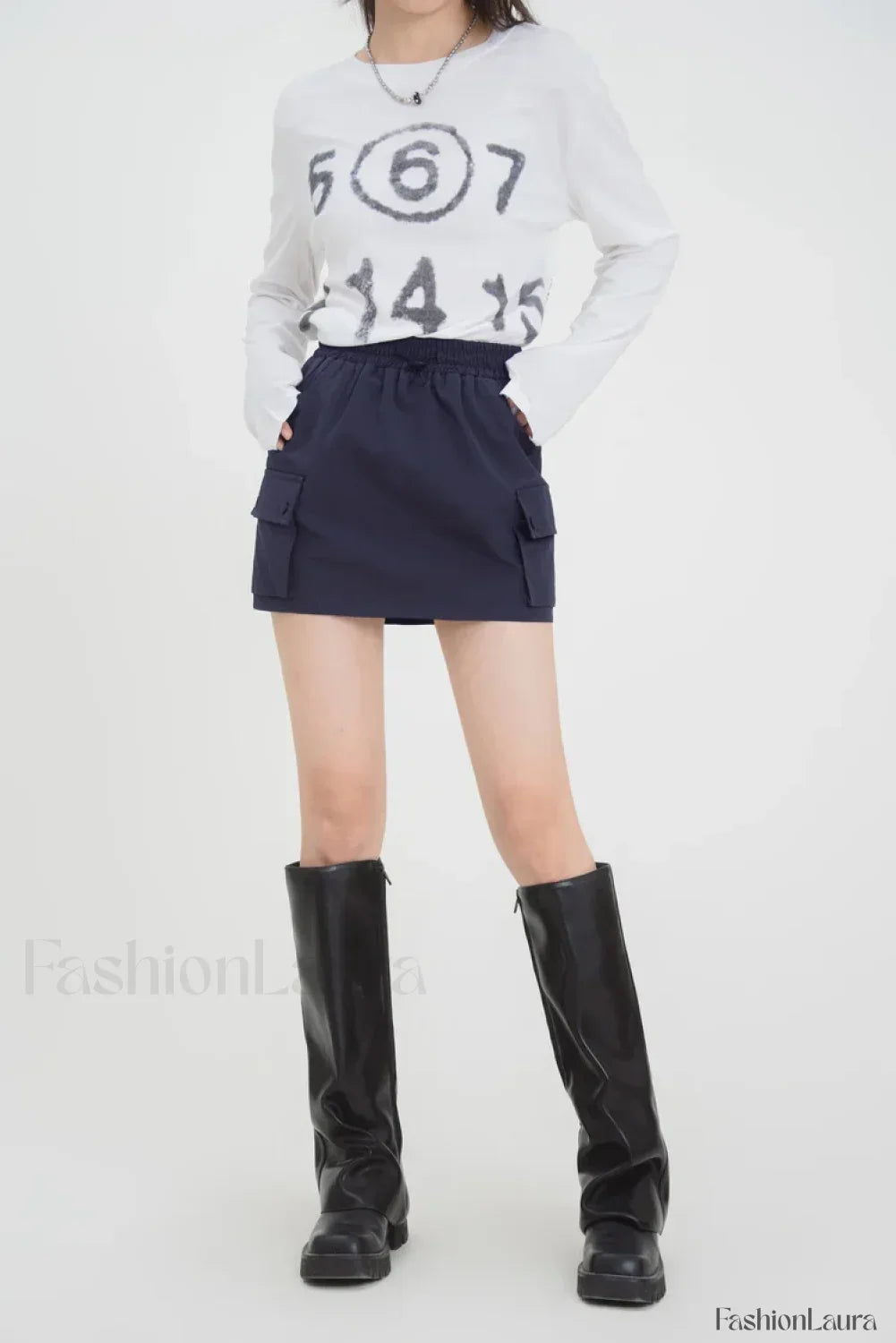 Cargo Toggle Waist Skirt