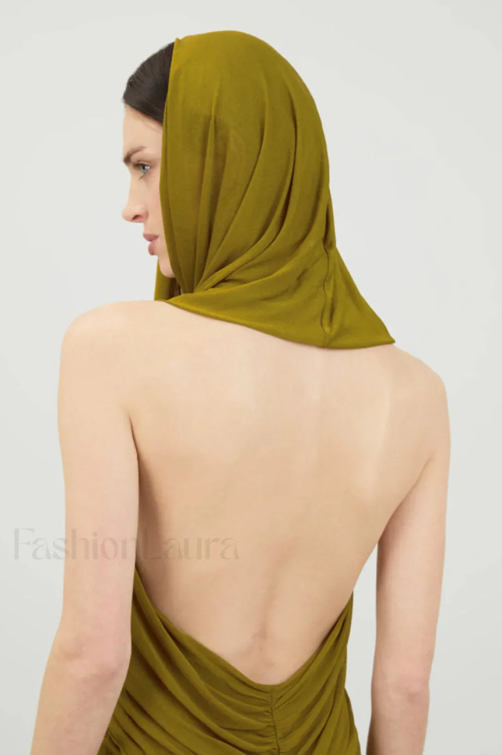 Carleigh Ruche Maxi Charming Dress With Headscarf