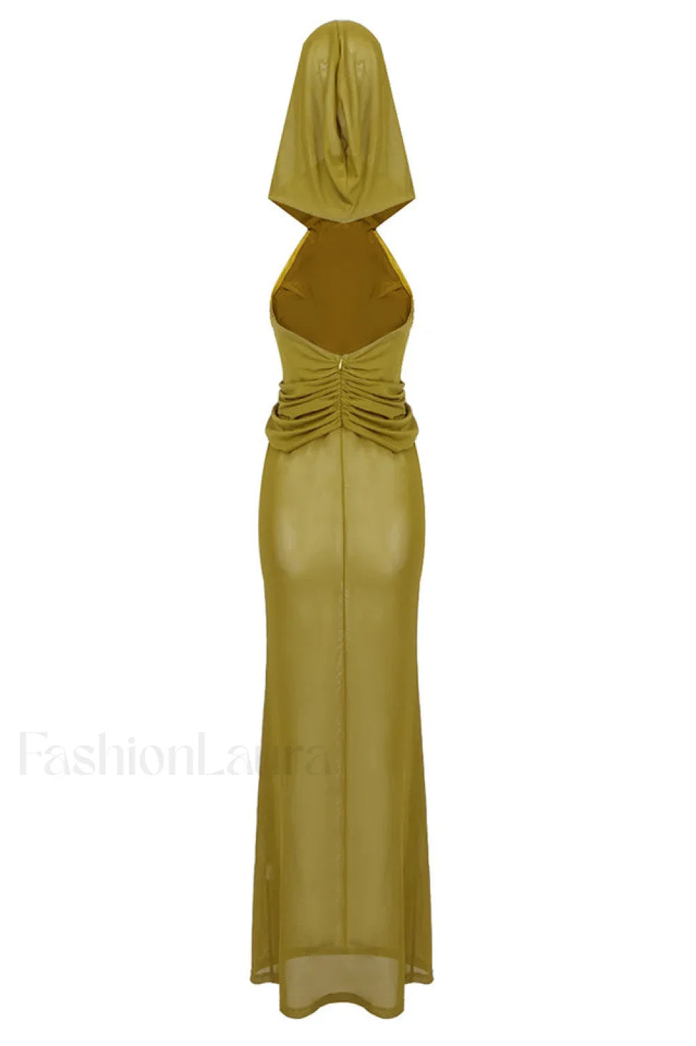 Carleigh Ruche Maxi Charming Dress With Headscarf
