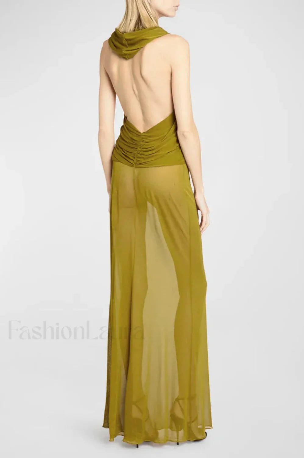 Carleigh Ruche Maxi Charming Dress With Headscarf