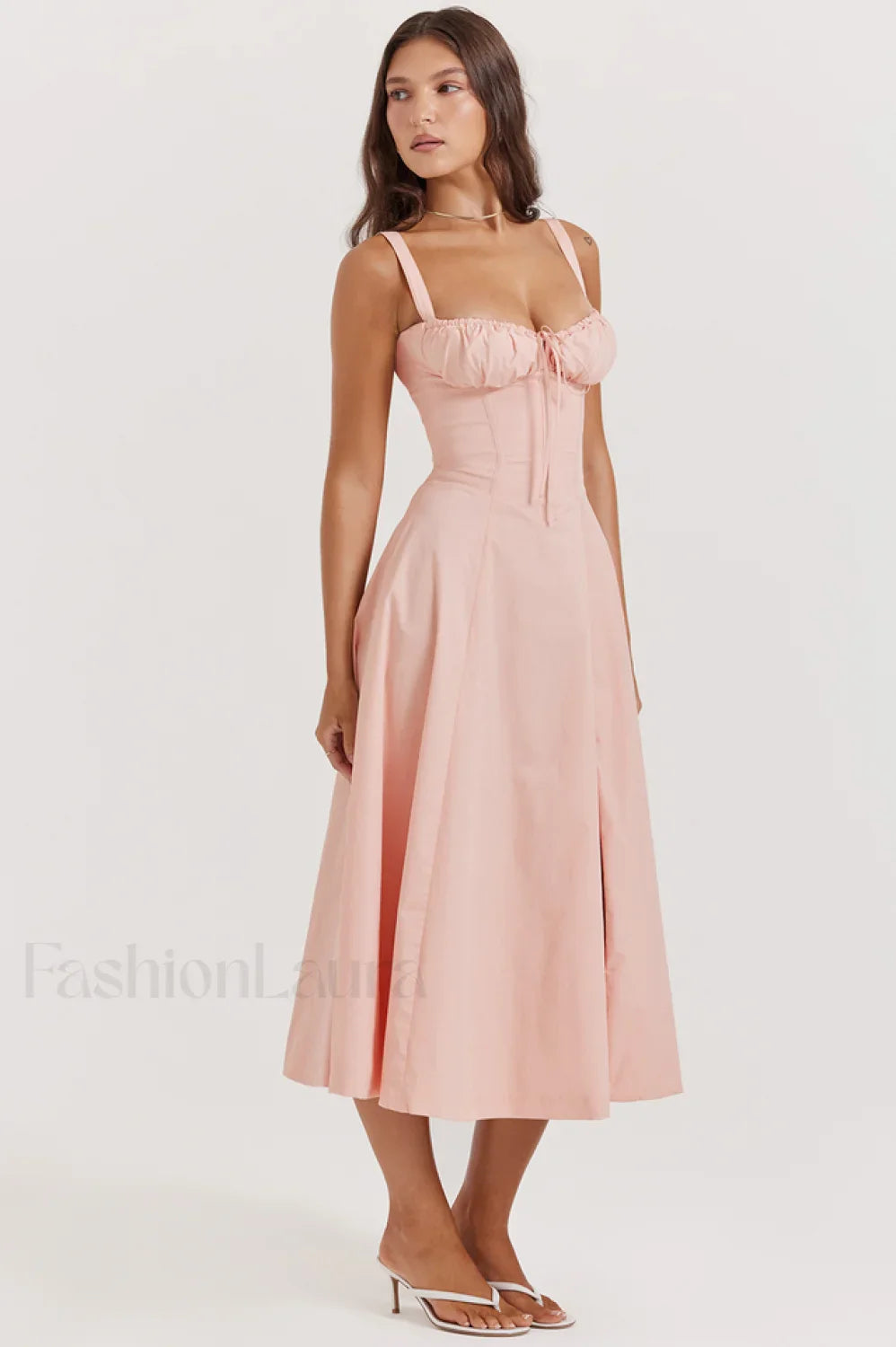 Carmen Pink Stylish Tunic Sundress