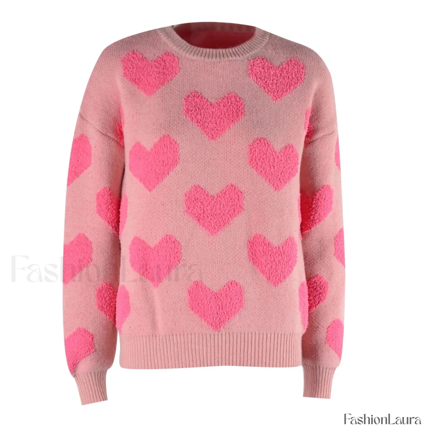 Cartoon Reindeer Print Christmas Sweater - Warm Long Sleeves