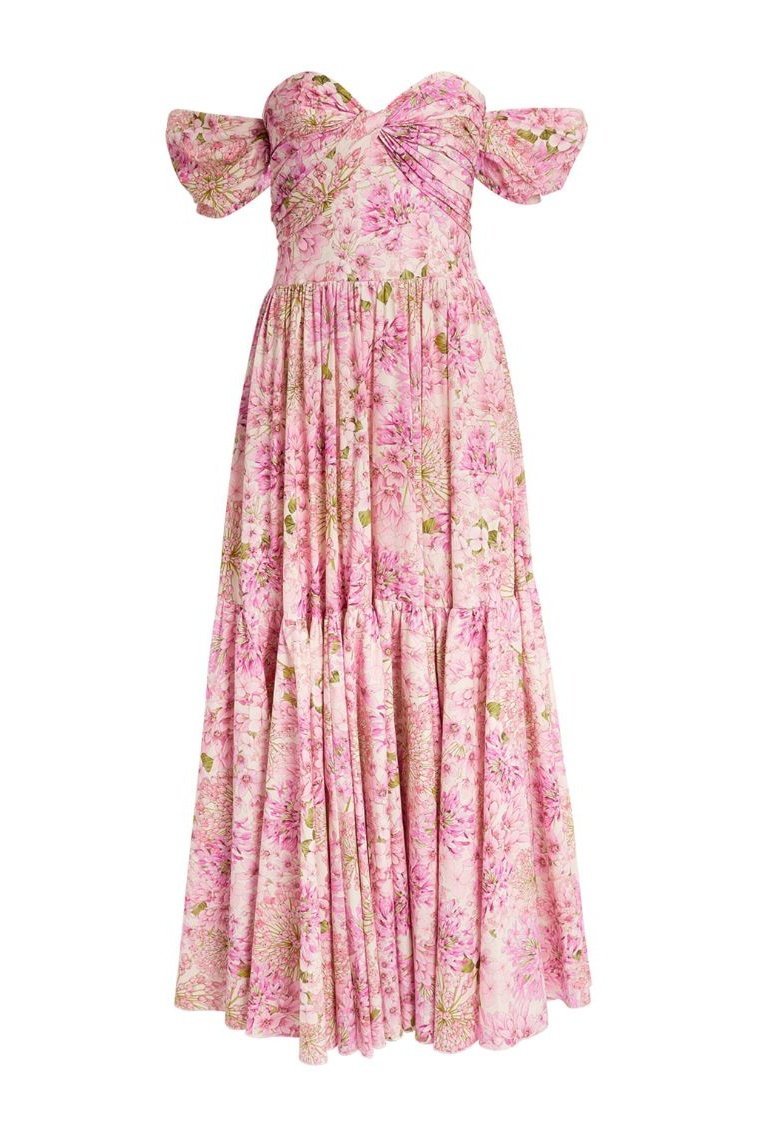 Boutique Karina Pleated Midi Dress with Print Collection
