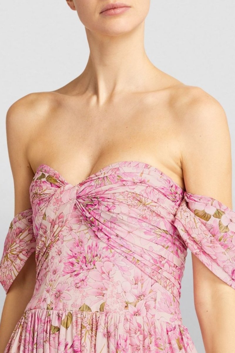 Boutique Karina Pleated Midi Dress with Print Collection