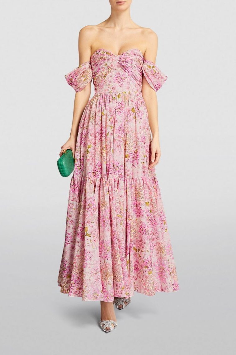 Boutique Karina Pleated Midi Dress with Print Collection