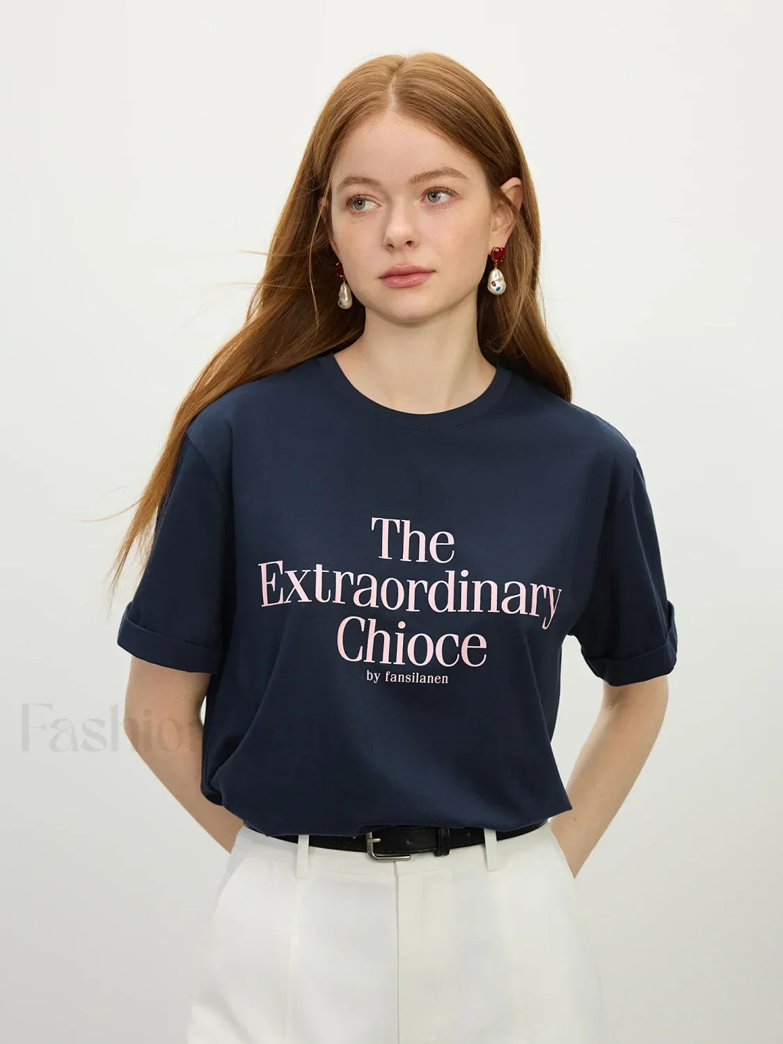 Casual Letter Round Neck Short T-Shirt