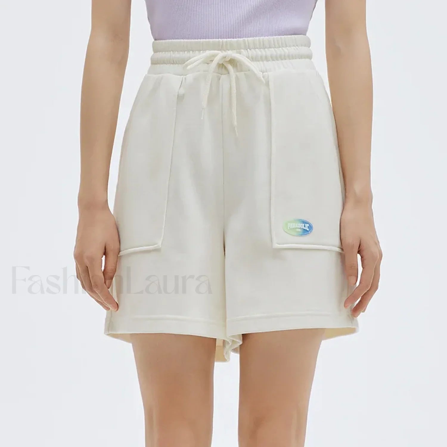 Casual Loose Daily Knitted Short White / S