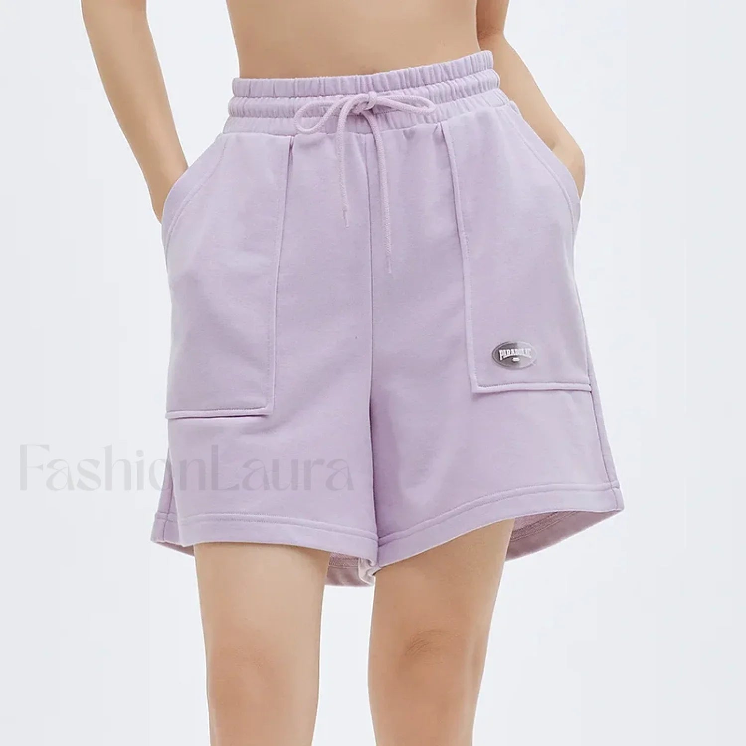 Casual Loose Knitted Sports Pajama Summer Short Purple / S
