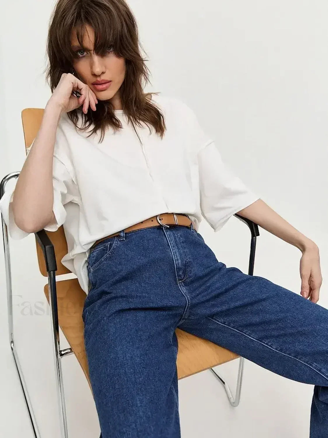 Casual Oversized Cotton Pink T-Shirt