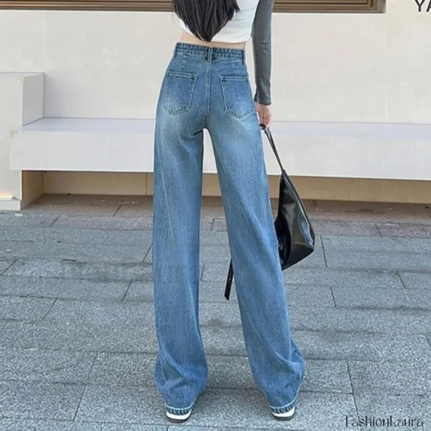 Casual Pink Blue Black Fashion Denim Jeans