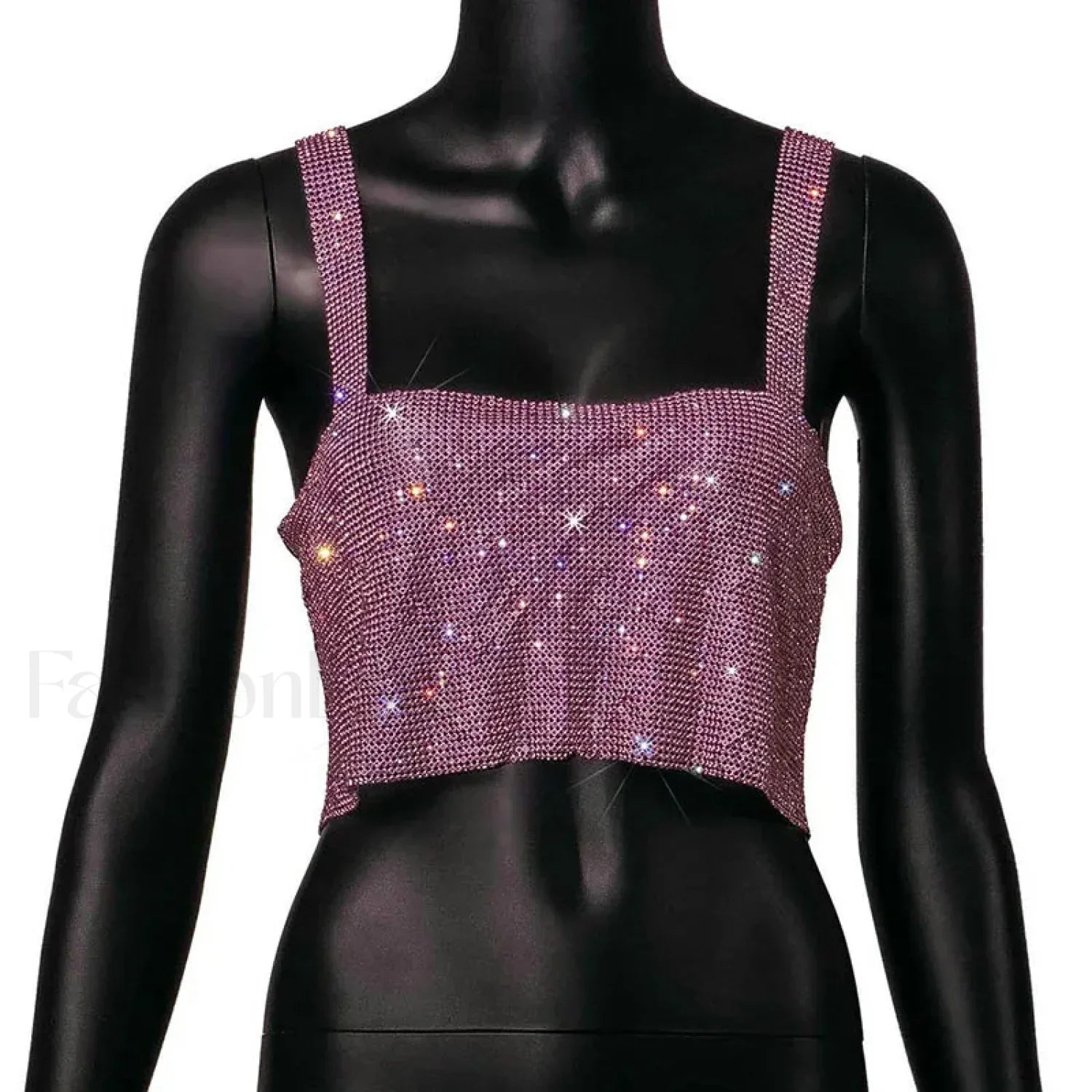 Casual Rib Knit Tank Top High Street Style Short Sleeve Tee Pink / XS