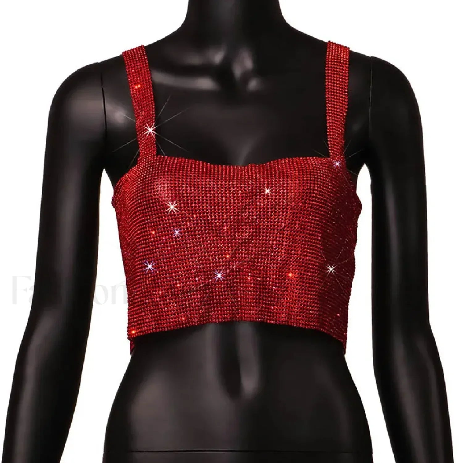 Casual Rib Knit Tank Top High Street Style Short Sleeve Tee Red / XS