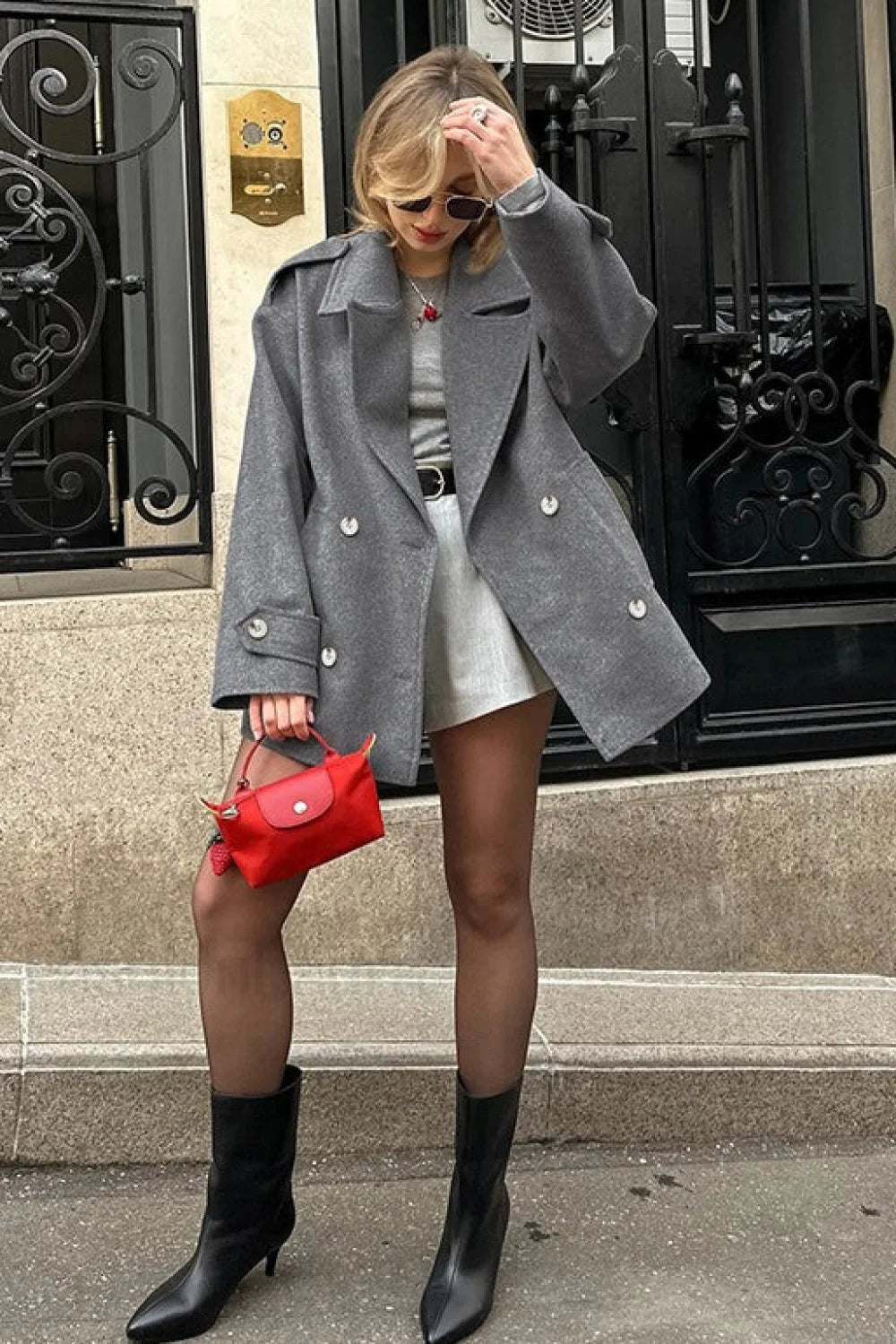 Casual Wool Blend Blazer Coat