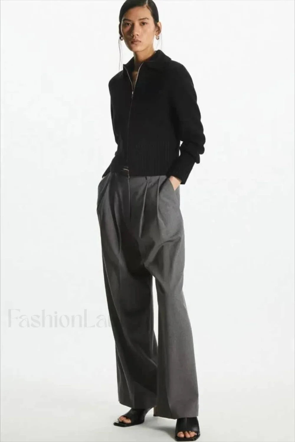 Casual Wool Blend Short Cardigan