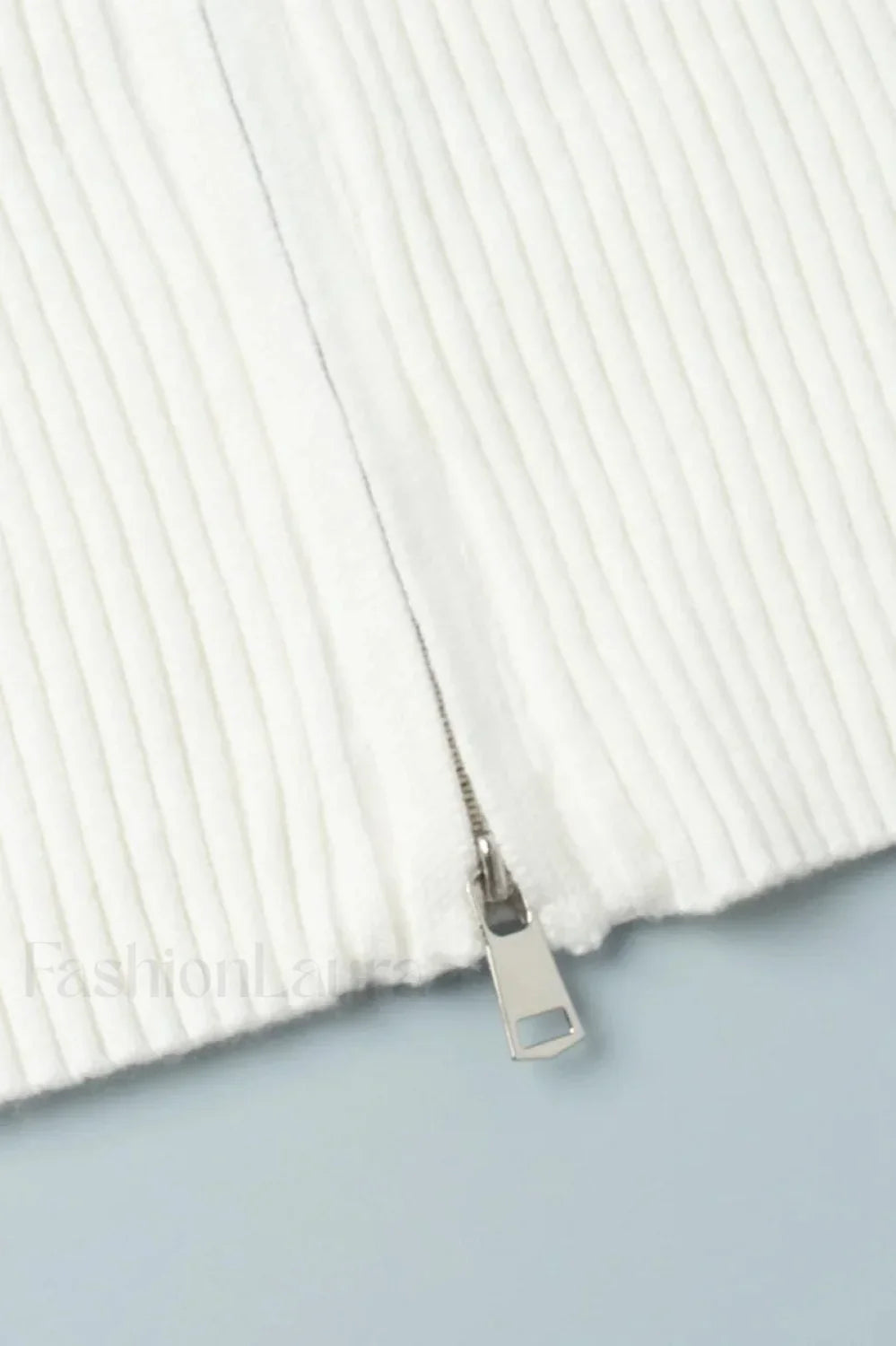 Casual Zip Front Knit Cardigan