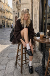 Sheer Ruffle Knit Cardigan