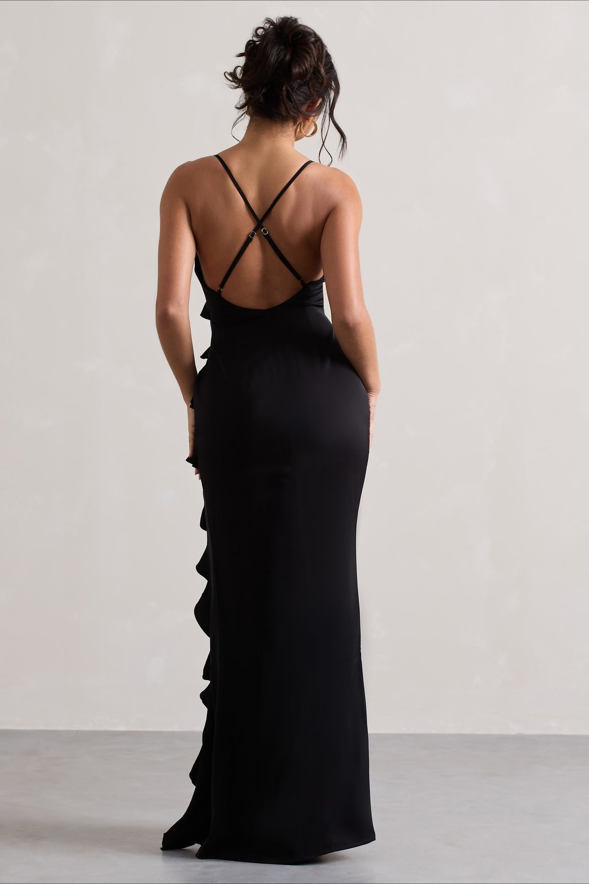 Strappy Ruffle LowBack Party Dress