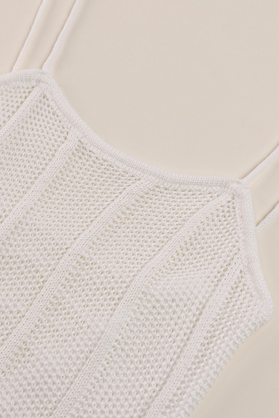 Sexy Split Backless Tie Knit Cardigan Sweater Dress