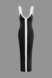 Ribbed Knit Scoop Neck Sleeveless Bodycon Maxi Dress 11