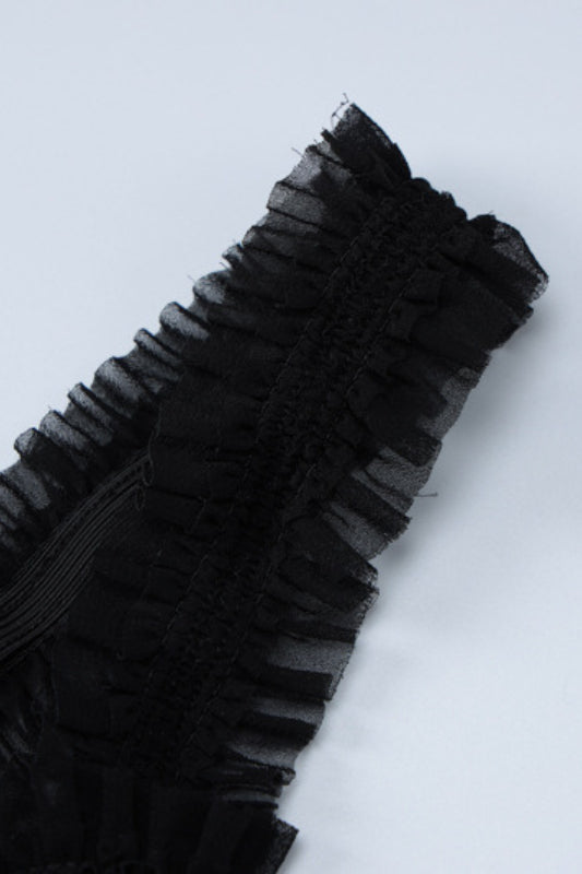Lace Detail Bow Front Midi Dress - View 8