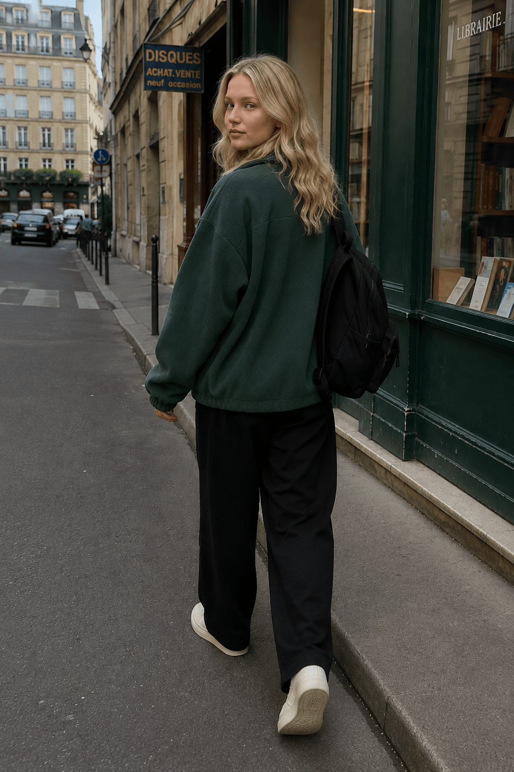 Letter Print Zip-up Jacket