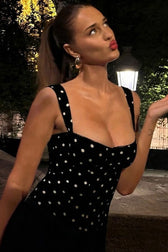 Polka Dot Off-Shoulder Cami Top
