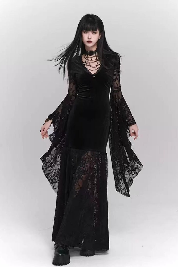 Dark Gothic Halloween Dress