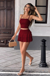 Minimalist Linen Blend Mini Skirt