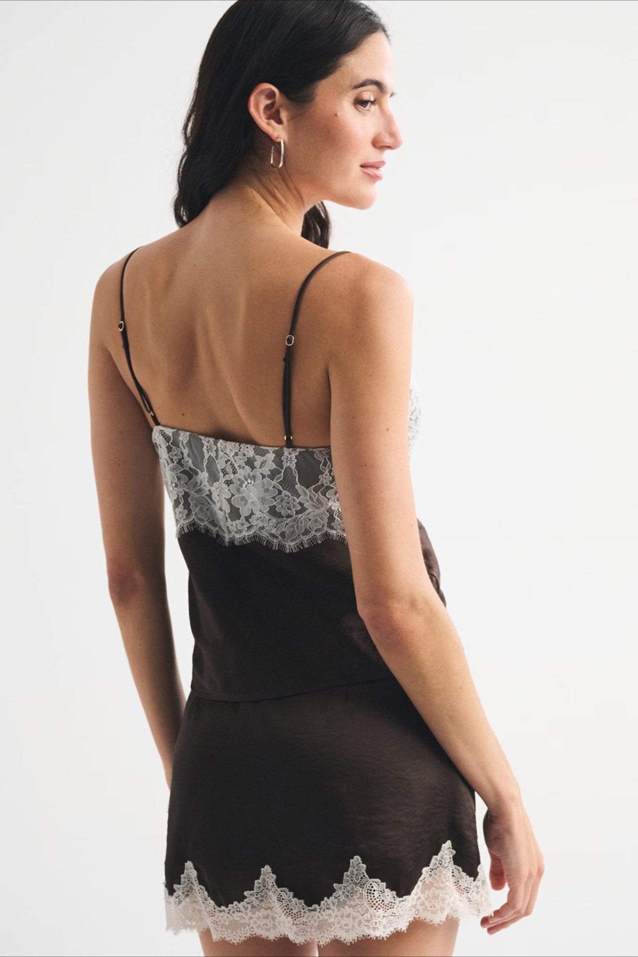 Polka Dot Satin Cami Top