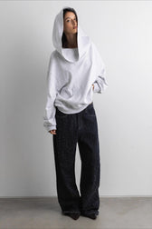 Off Shoulder Spring Print Hoodie