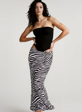 Boho Print Tie Waist Vacation Skirt