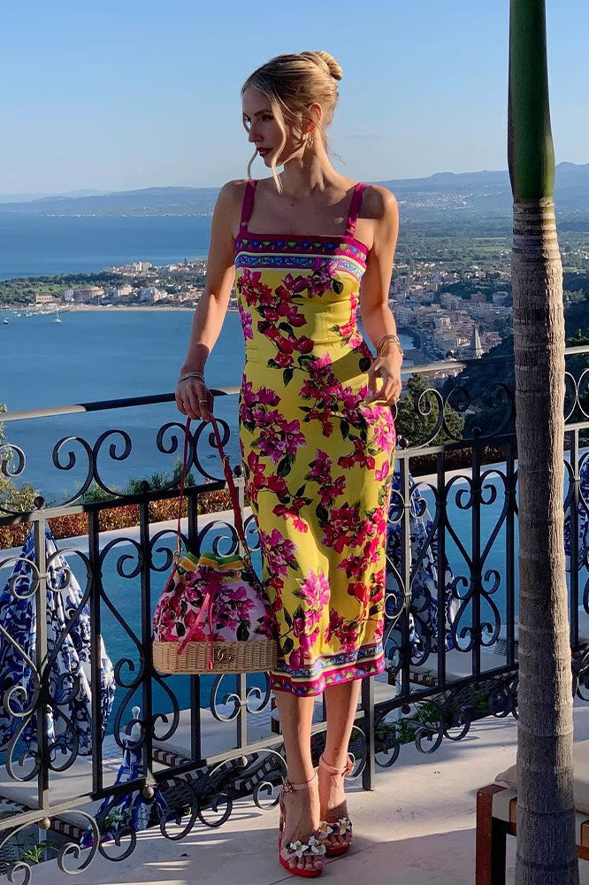 Bodycon Floral Dress