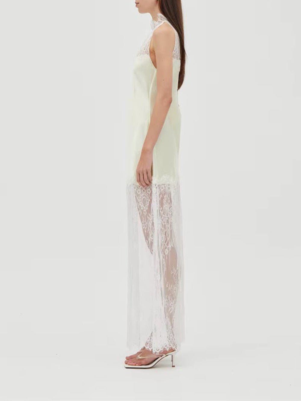 Celeste Lace Halter Maxi Dress