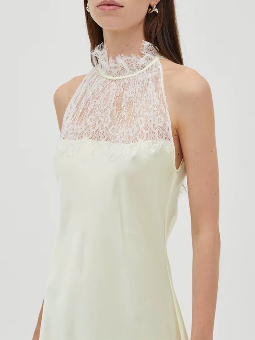 Celeste Lace Halter Maxi Dress