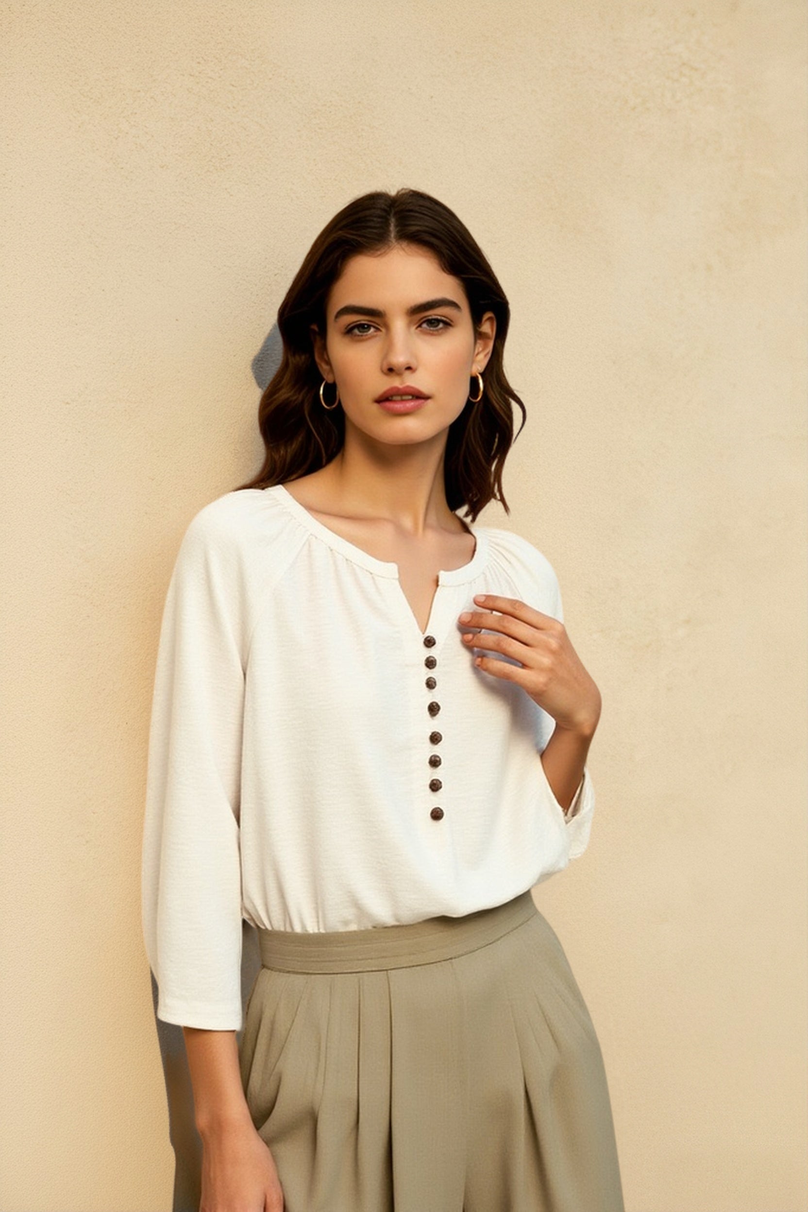 Linen French Blouse