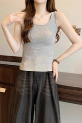 Bodycon Crop Sleeveless Tank Top