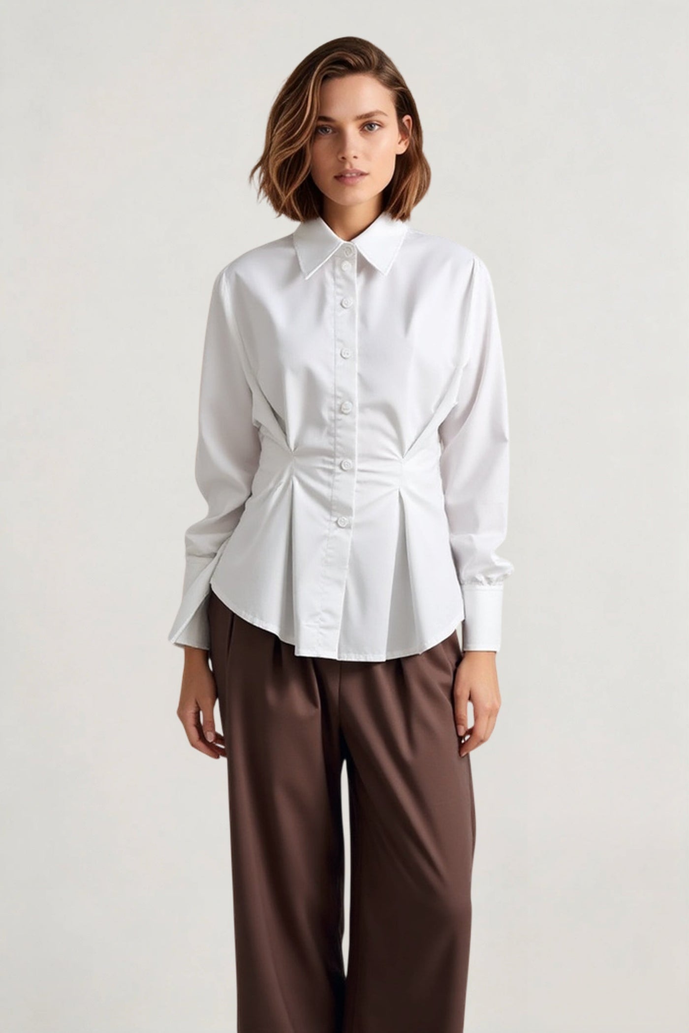 Luxe Tailored Collared Blouse