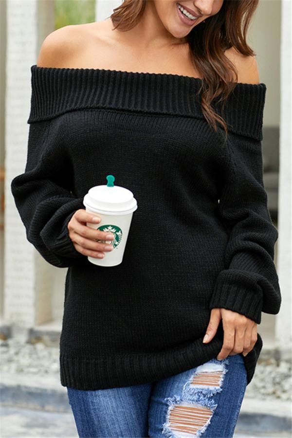 Chic Off Shoulder Sweater