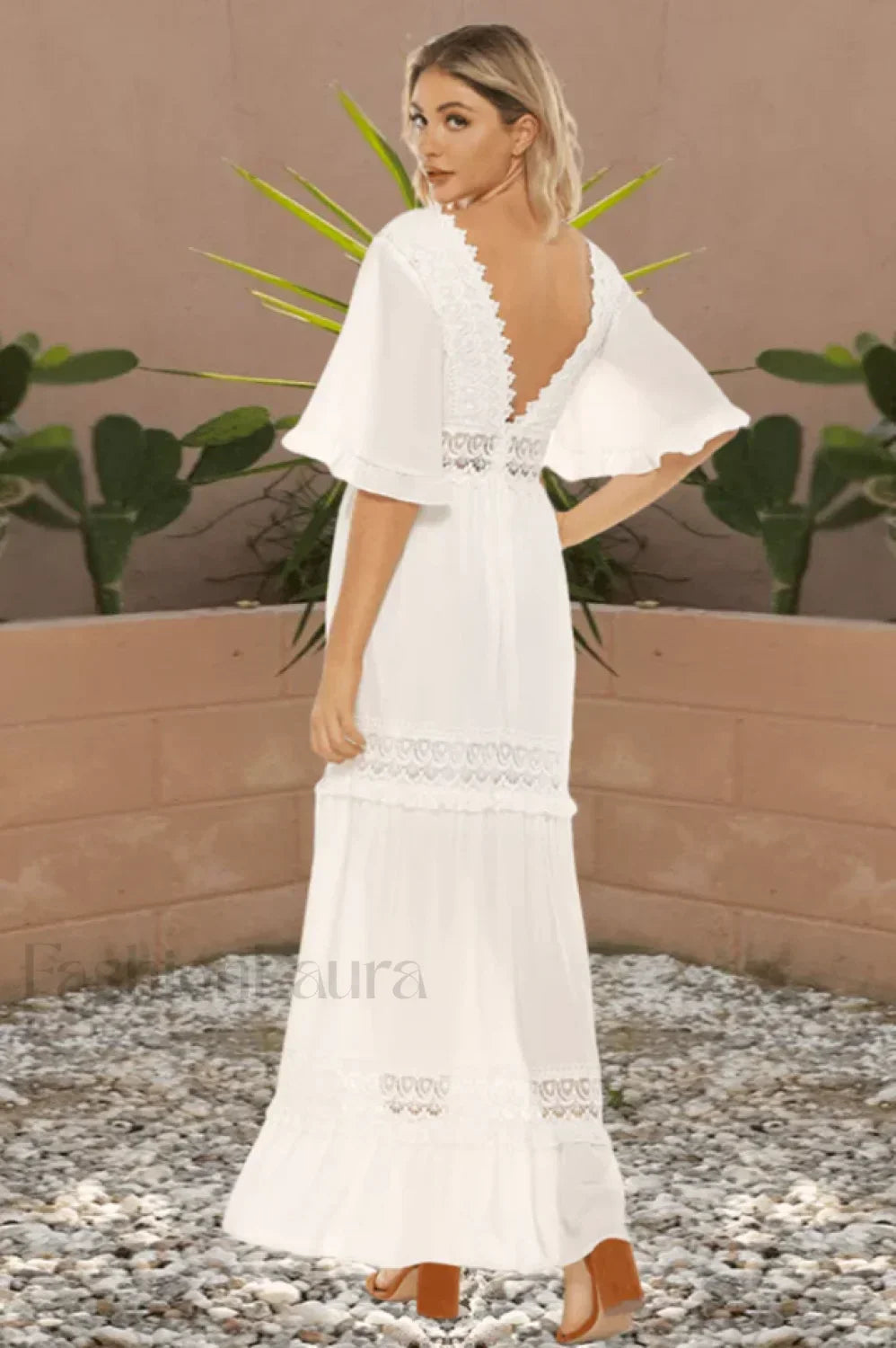 Chic White Stylish Boho Dress